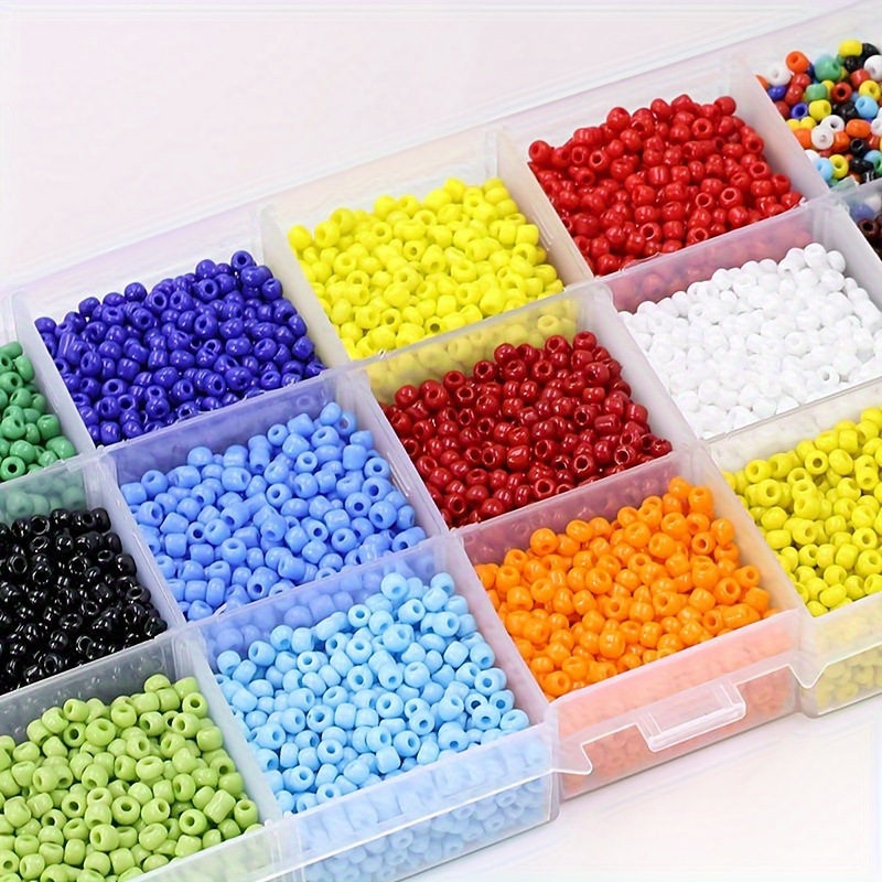 

1000/200pcs 2/3/4mm Czech Glass Seed Beads Kit For Diy Charm Bracelets, Necklaces, Earrings With Storage Box Jewelry Making Set