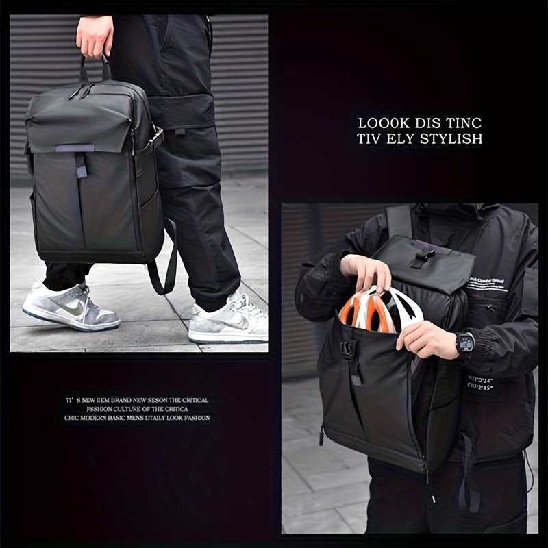 Large Capacity Casual Travel Laptop Bag, Multifunctional Men's Backpack, High-End Business Work Commuter Backpack, Basketball Bag
