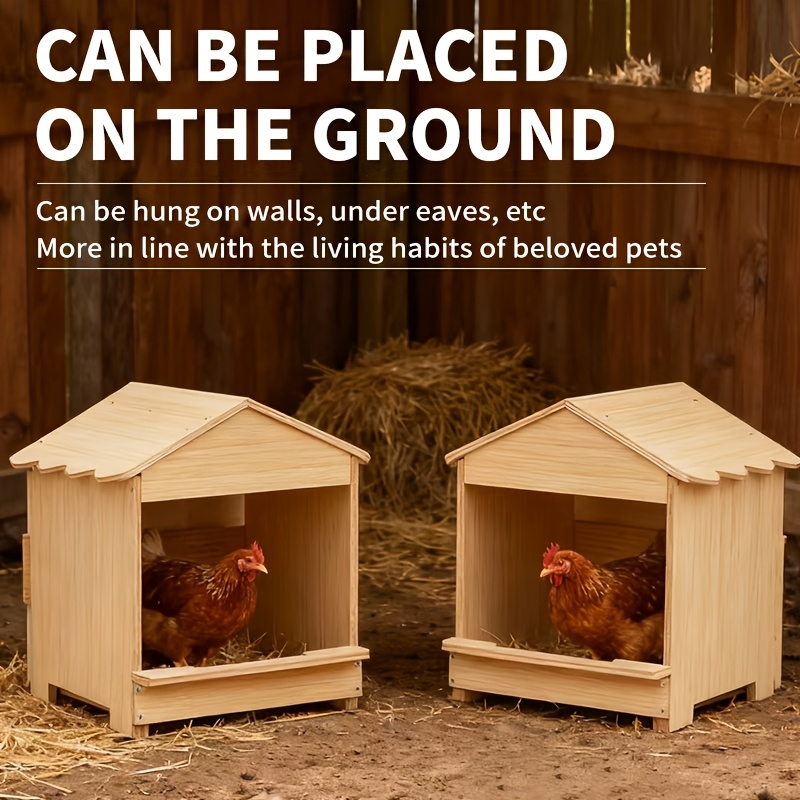Wooden Hen Egg Laying Box, Dedicated Chicken Nesting Box, Household Wall-Mounted Chicken Coop, Outdoor Chicken Cage