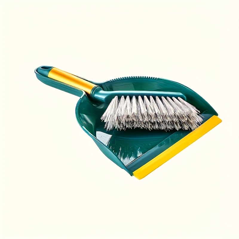 TEMU Mini Broom And Duster Set, Household Small Broom And Duster Set, Plastic Scoop Brush, Camping Broom, Cleaning Small Broom, Combination Creative