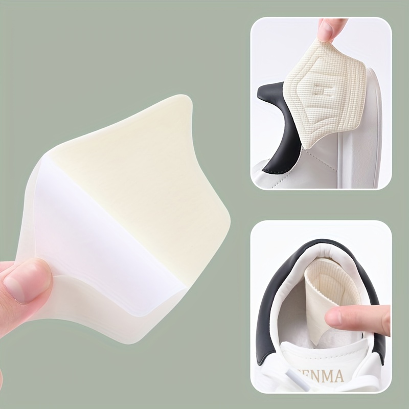 3pairs COSYLEE Heel Cushion Pads - Trim-to-Fit, Textured Fabric Heel Protectors for Sneakers & Skate Shoes, Pair of Comfortable Heel Stickers