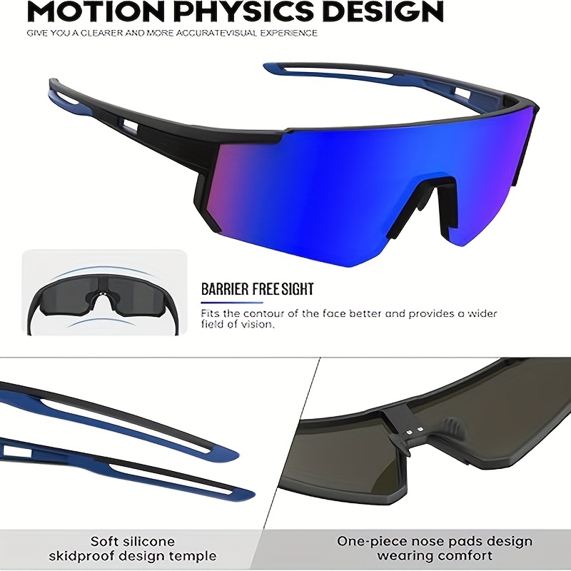 3pcs set glasses running fashion glasses men - Temu display picture 1