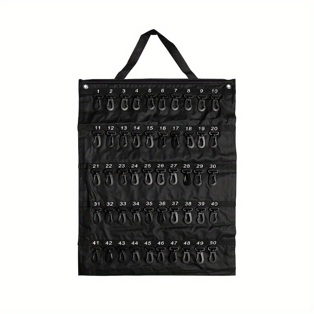 TEMU 50pcs No Drill Key Holder - Wall-mounted Key Hook Suitable For Home,, Dorm With 50pcs Random Tags, Space-saving Plastic Key (no Drill