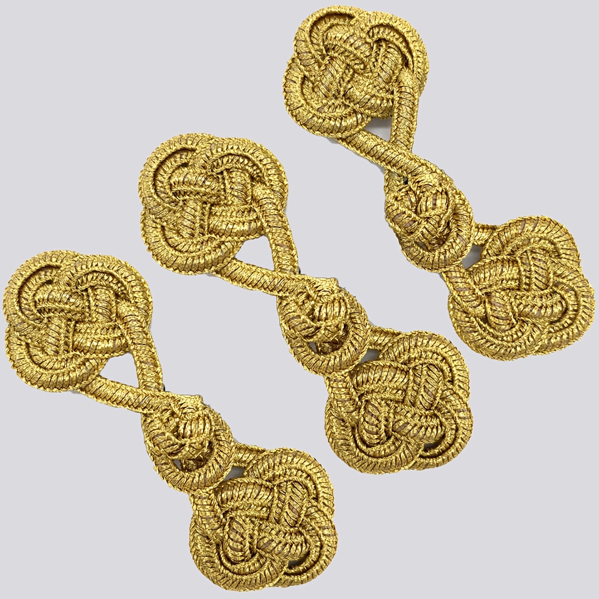 TEMU 3pcs Chinese Woven Snap Buttons Suitable For , Jackets, Denim Wear, Hats & Shoes - Nylon Traditional Craft Fasteners For Sewing, Jackets, Hats,