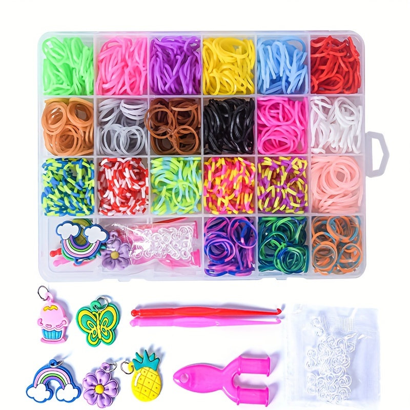 Charm Bracelet Making Kit For Girls DIY Rubber Bands For Necklace Pendent Jewelry  Making Kit 3-12 Kids Birthday Christmas Gift - AliExpress