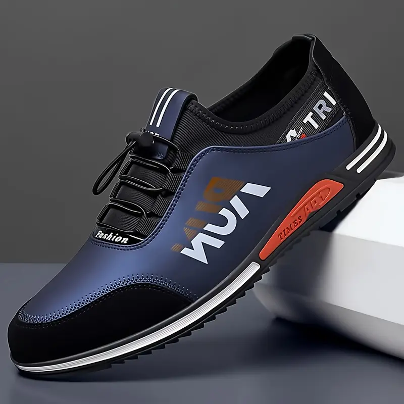 mens lightweight business casual shoes slip on lace up solid color comfort sizes details 1