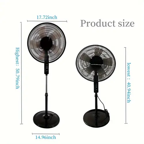 this remote control floor fan uses 110v to voltage design the united states the motor of copper material with no heat characteristics