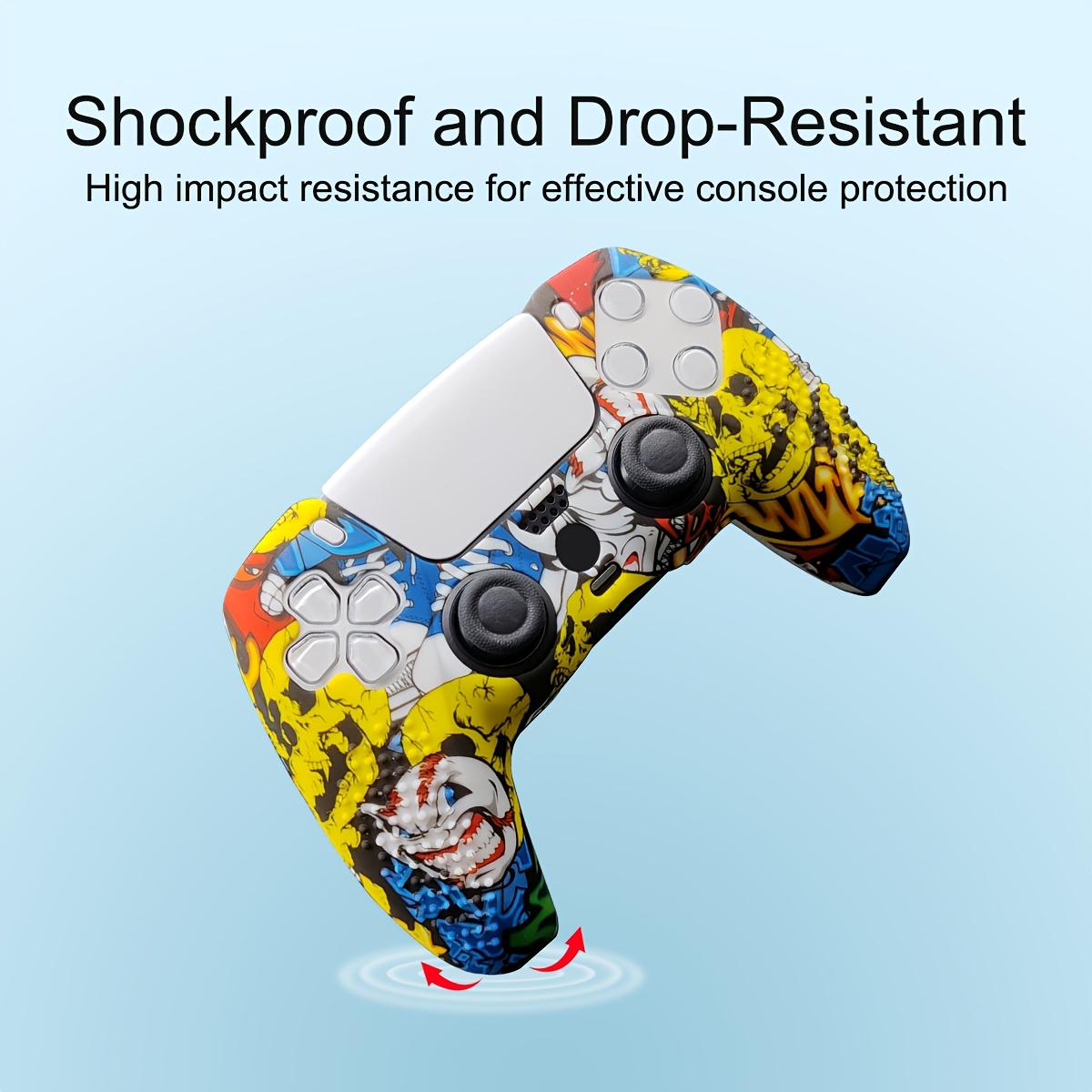 Water Transfer Printing Protective Case for PS5 Controllers