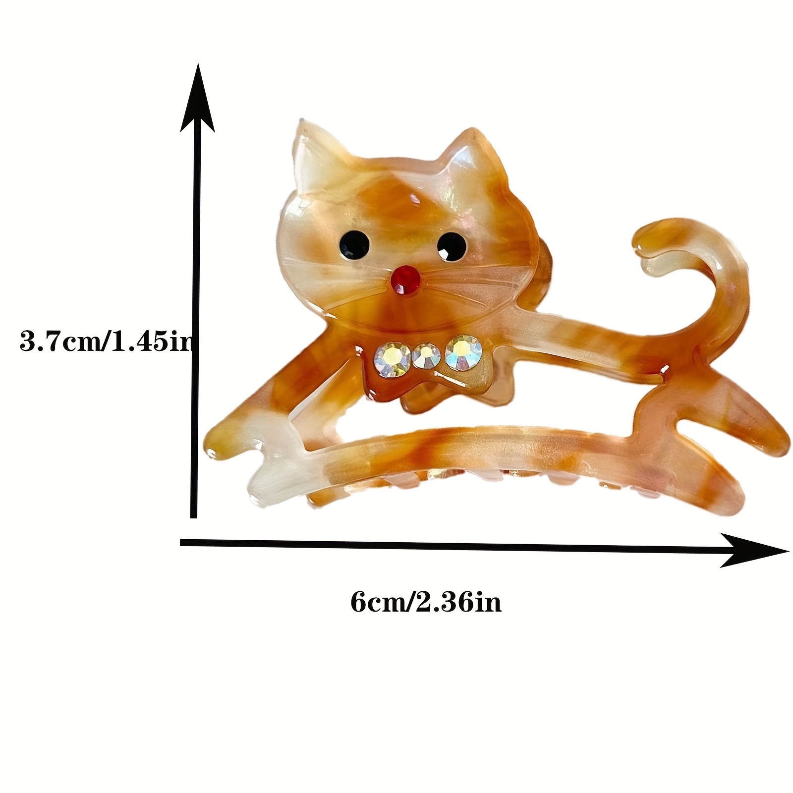 cat hair clips cat hair claw clips acetate hair clips women Temu United Kingdom