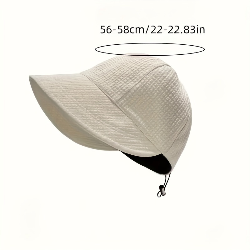 womens wide brim sun hat upf adjustable drawstring foldable  display picture 2