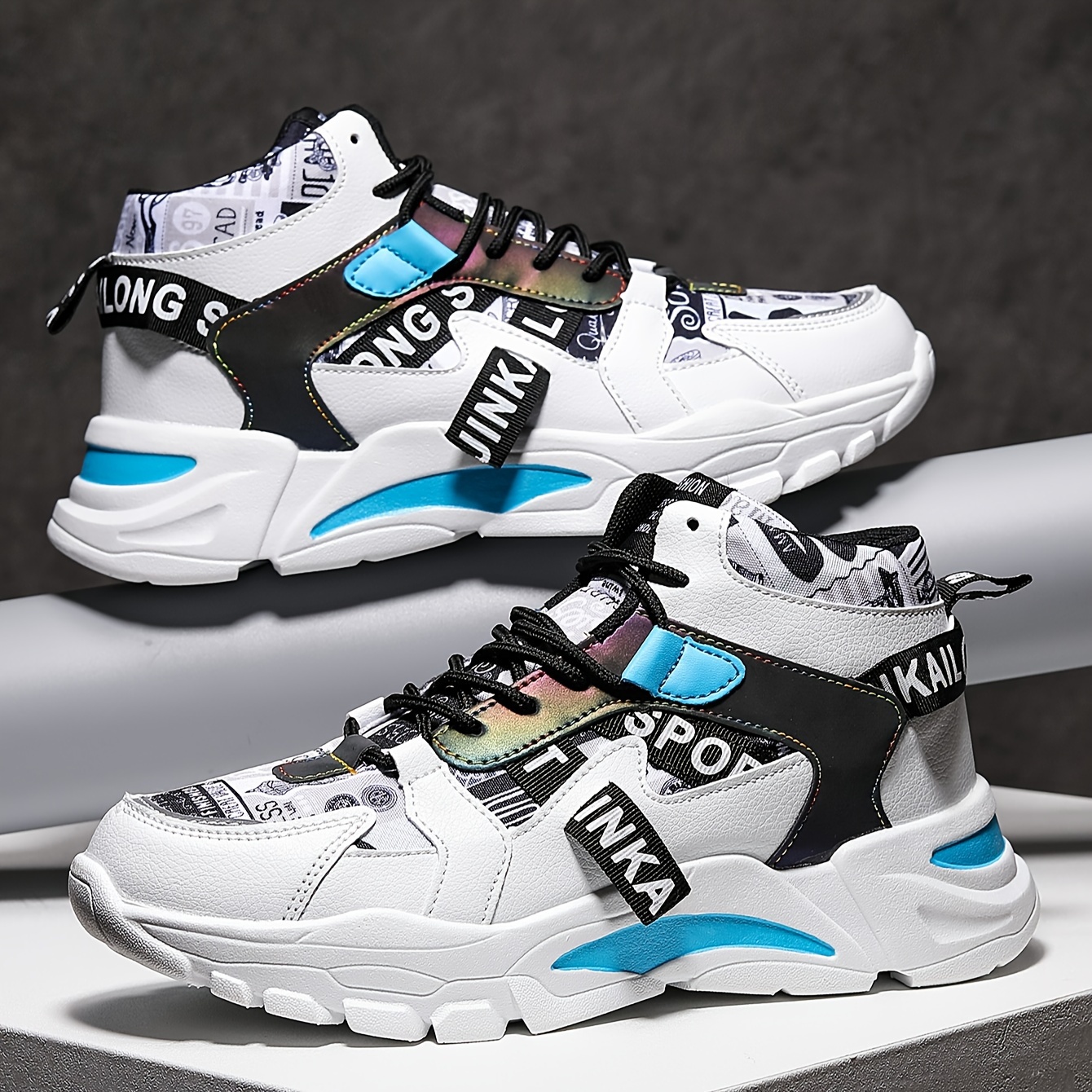 Off white color block sneakers online