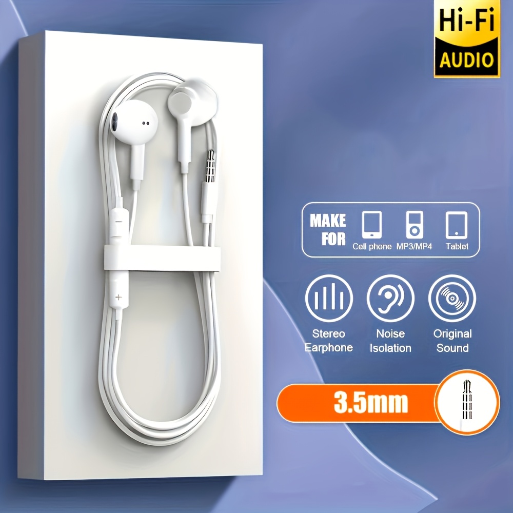 In- ear Wired headphones deep bass,Four units Noise