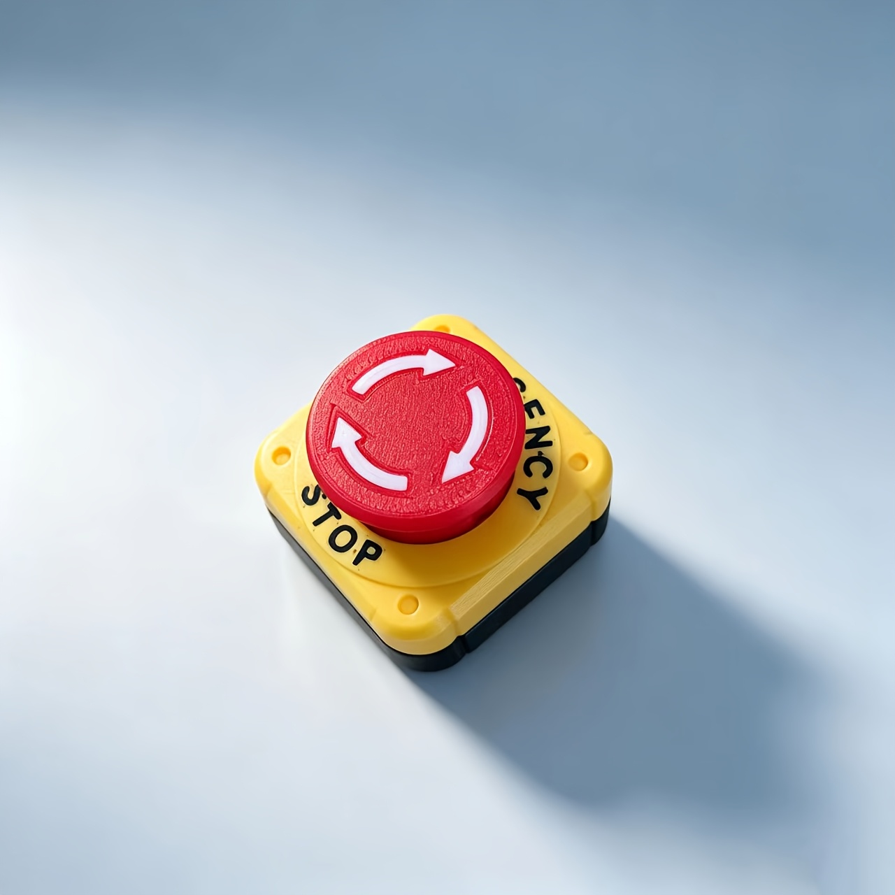 TEMU Emergency Stop Button Clicker, Retro Industrial Style Stress Relief Presser, Suitable For Home Decor Car Ornaments, Party Gifts Holiday