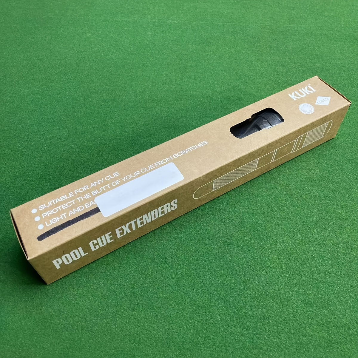 TEMU 1pc Extensor Universal para Taco de Billar, Extensión Ajustable para Snooker y Billar, Material ABS Duradero, Accesorio para Mejorar el
