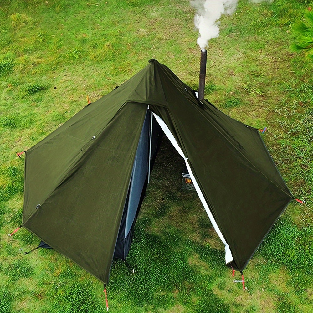 Camping Hot Tent Single Person With Stove Jack For Bushcraft Cooking ...