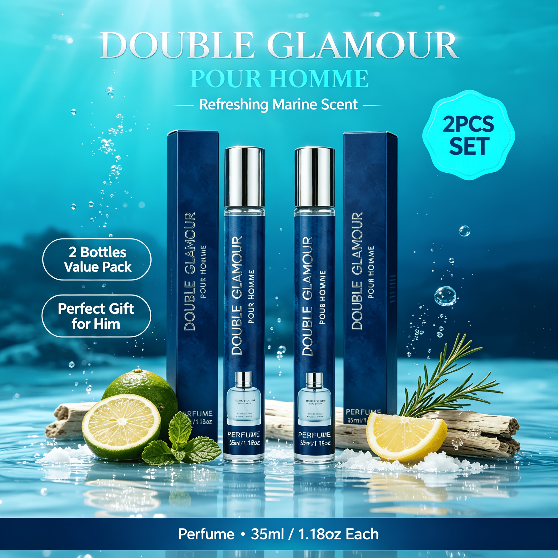TEMU 3.4oz Eau De Toilette And -on - Natural Long- Scent | And Masks Odor | Perfect Halloween And Christmas Gift
