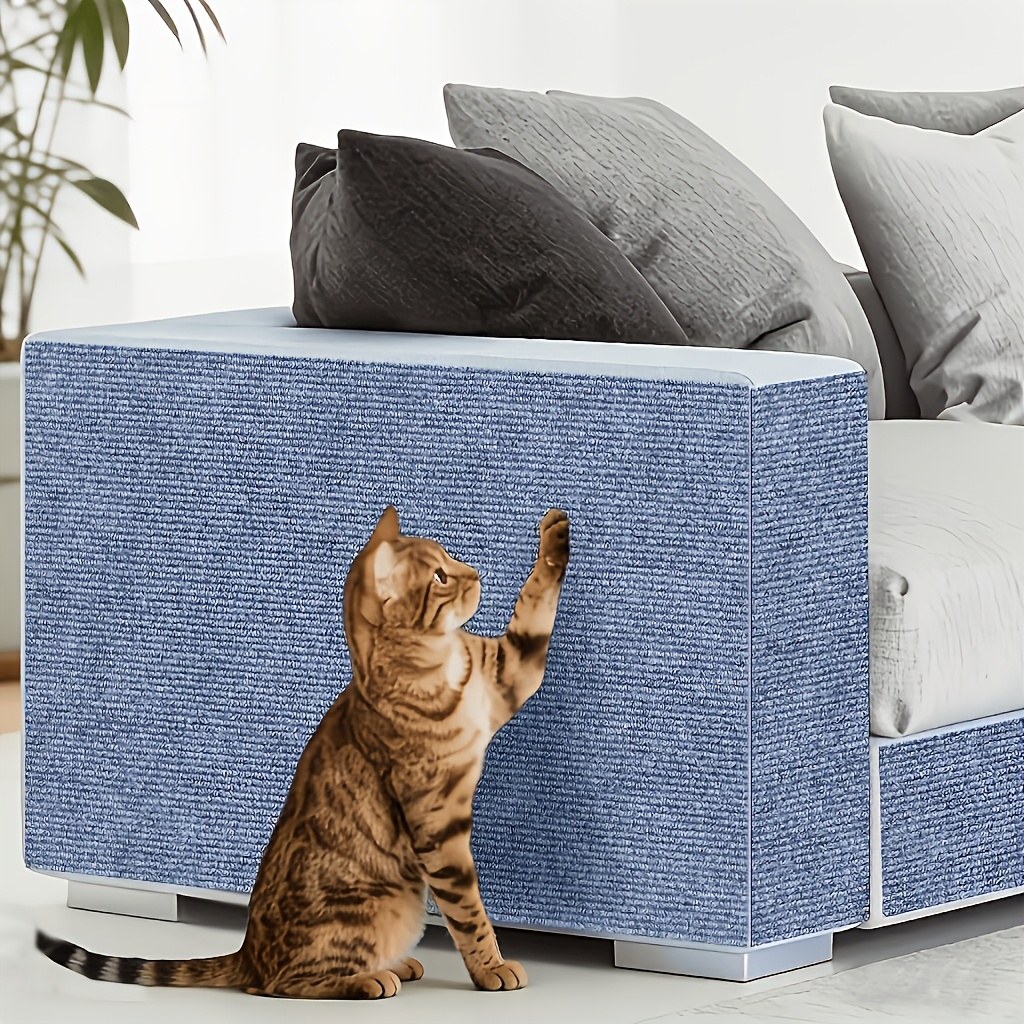 TEMU 2 Rolls Thickened Self-adhesive Cat Scratching Pads, 59.99 X 30.0cm Anti-scratch Mats, Multi-colors Available, Satisfying Cats' Daily Scratching
