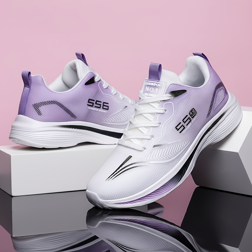 Chaussures Sport Respirantes Femme — Légères & Colorées Chaussures de sport respirantes en maille pour femmes, chaussures de course, chaussures décontractées, adaptées au fitness, adaptées au printemps et à l