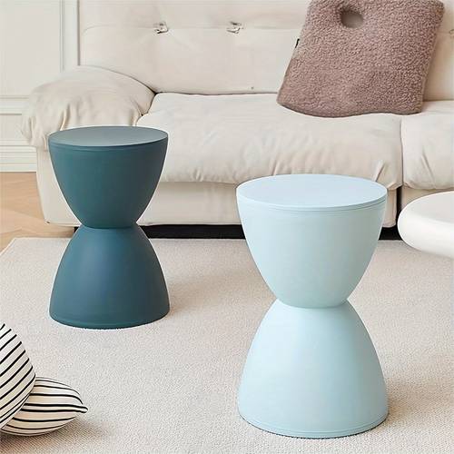 item picture modern hourglass shaped storage ottoman bench plastic armless shoe organizer with 3 2 cubic feet capacity lightweight 30 lbs and water resistant ideal for living room entryway decor