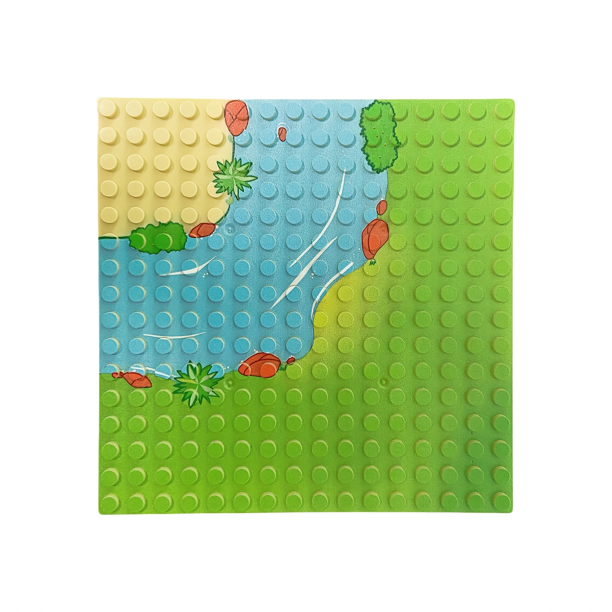 2pcs 16*16 Dots Printed Baseplate Building Blocks DIY Toys