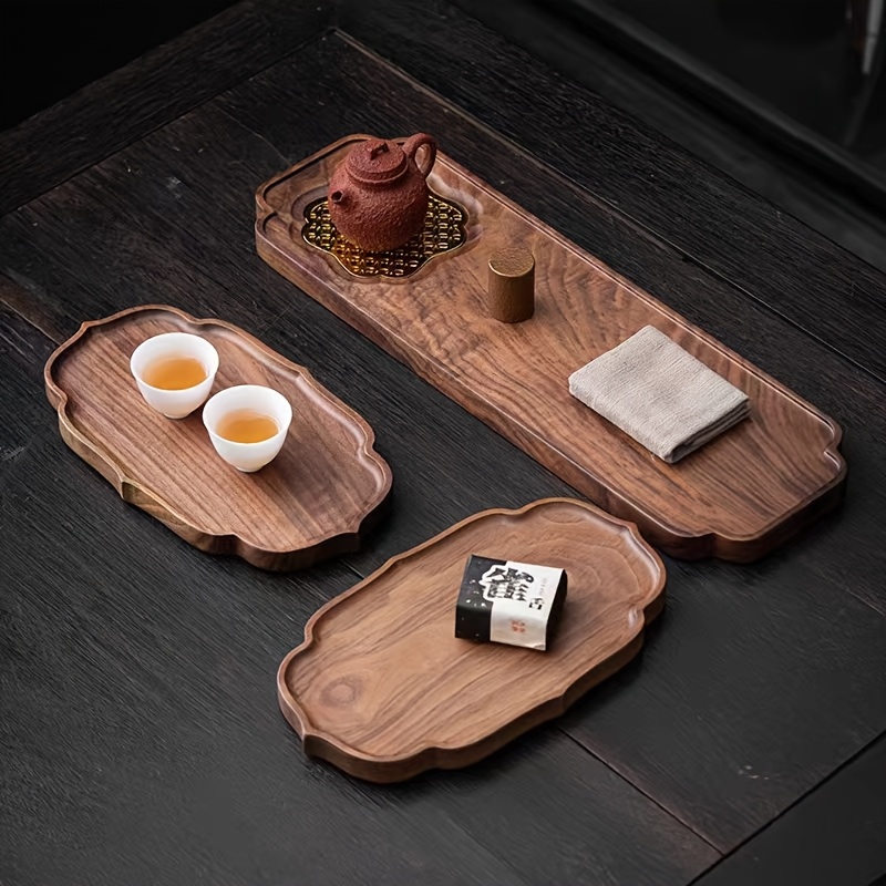   walnut solid wood plate suitable for fruit salad tea tray