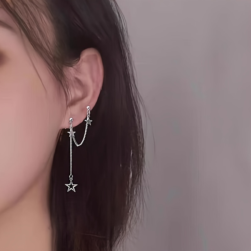 Star Earring Chain & Casual Style Ear Ornaments