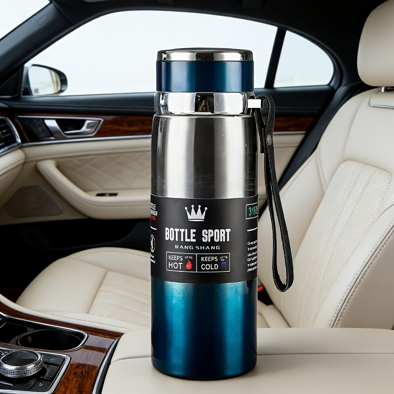 1pc 27.05oz Stainless Steel Insulated Travel Mugs-Double Vacuum, Thick Insulation, Good for Tea And Coffee, Large Capacity Outdoor Sports Water Bottle, Perfect Holiday Gift, Ideal for Cycling And Hiking