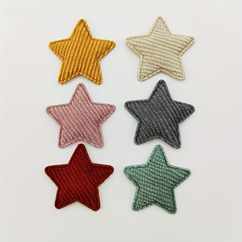 Image of 36pcs Star Padded Appliques For Diy Headwear Hair Clips Decor Clothes Hat Shoes Patches