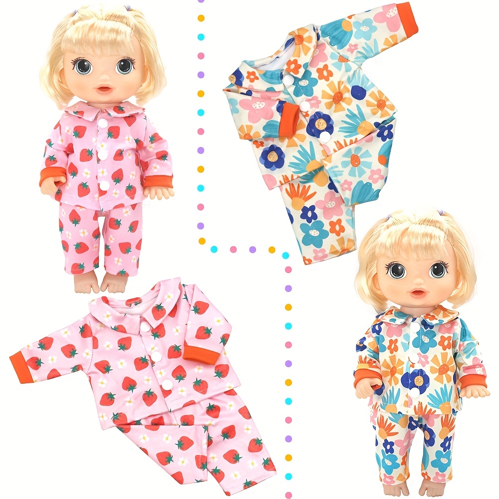 

Pink Doll Clothing Set Suitable For 12 Inch Simulation Toy Dolls, Suitable For Crawling Doll Accessories.