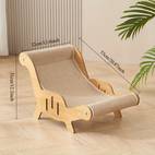 sturdy sisal rope cat scratching pad chair durable scratch resistant lounge sofa with firm structure premium large cat deck chair scratcher toy