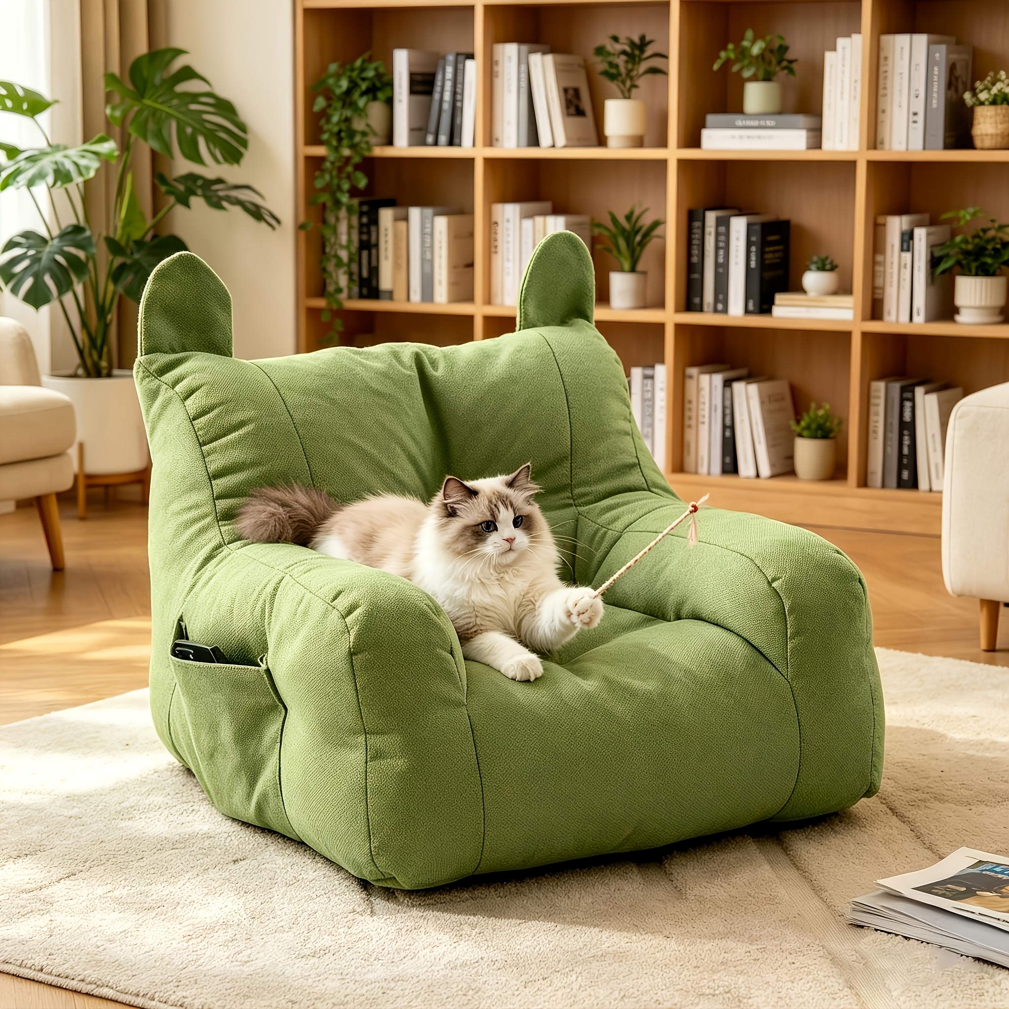 TEMU Pet Cat Sofa, 1pc Sofa For Your Pet, Suitable For Bedside Placement For Small Dogs And Cats, Fashion Universal Pet Bed, Multi-scene Placement