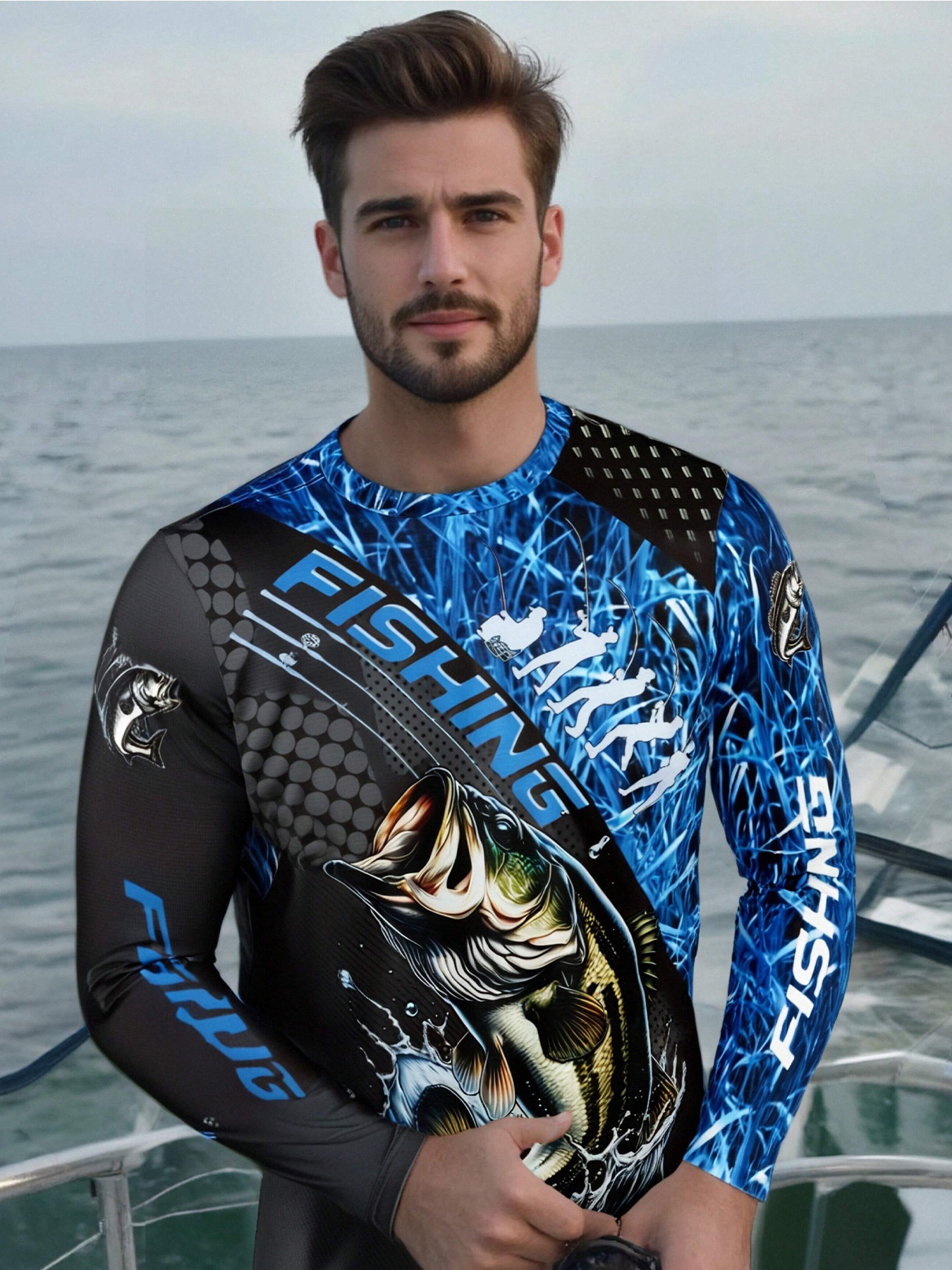 Navy blue graphic t-shirt