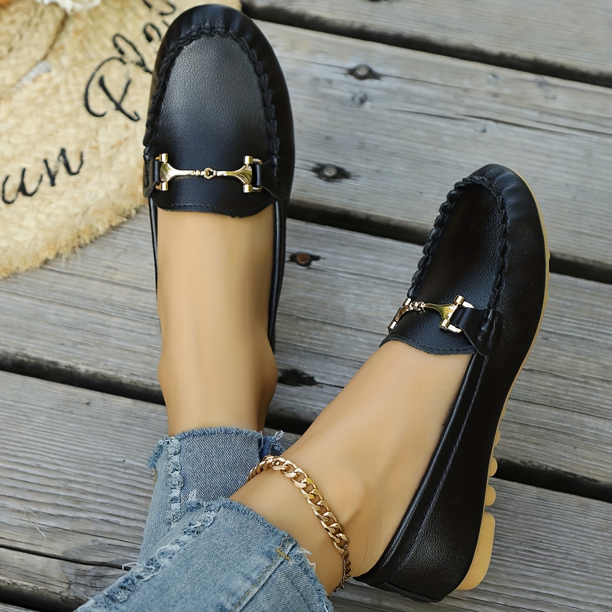 fashion casual lightweight slip flats women shoes women's - Temu