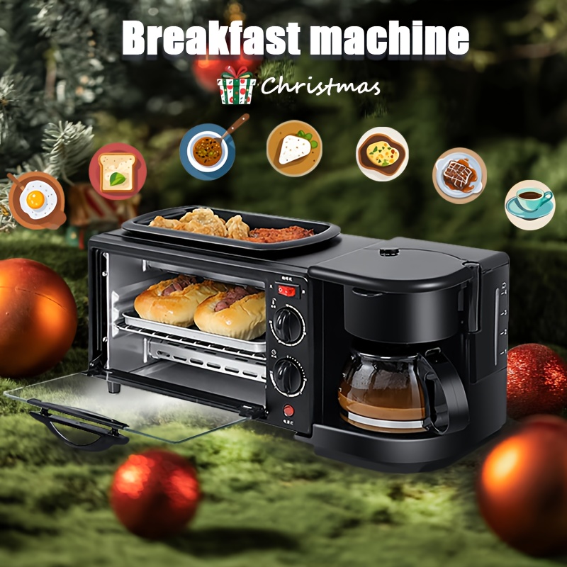 3-in-1 electric breakfast station, 1100w power, multifunctional