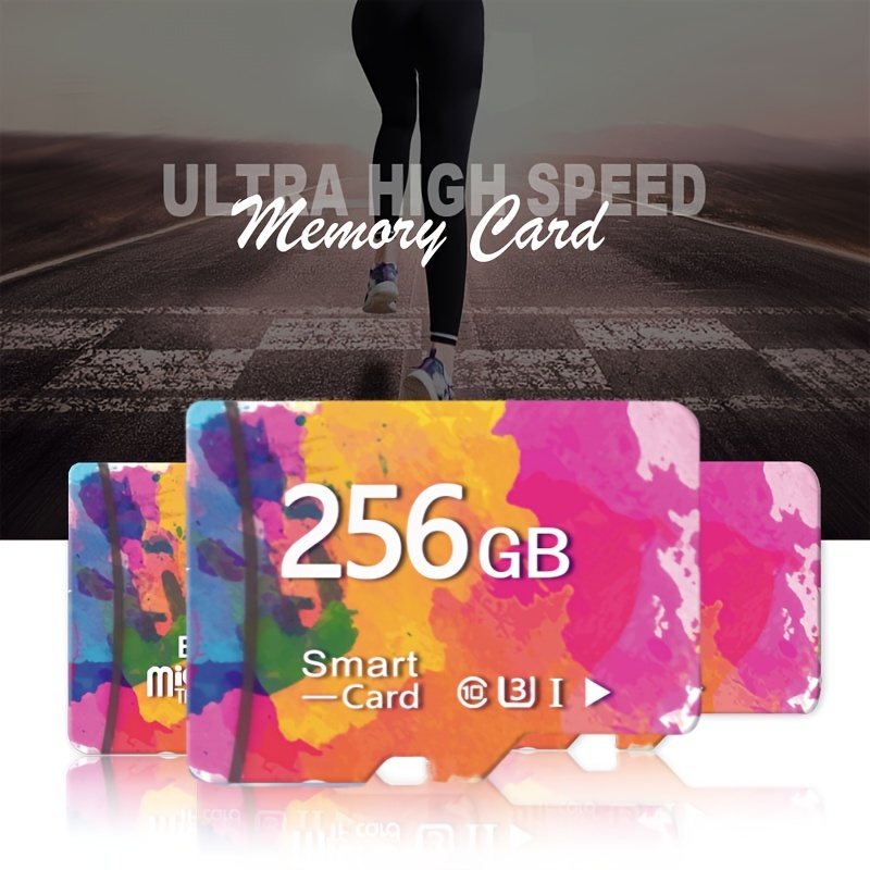 

2024 New Memory Card 64gb 128gb 256gb, Class 10 Tf Flash Memory, Waterproof, Shockproof, Compatible With Phones, Pcs, Earphones, Speakers, Hd Cameras, And Consoles, Colorful Design
