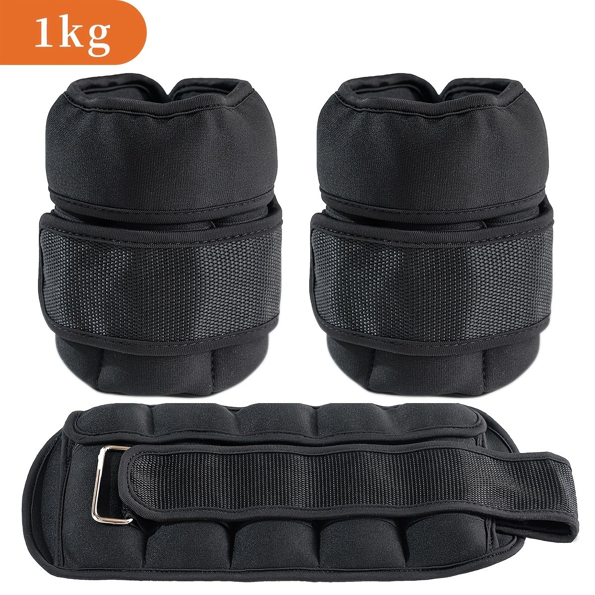 TEMU Ankle Weights 1kg 1.5kg 2kg 3kg 4kg Slim Adjustable Muscle Training Weights Wrist Ankle Unisex Slim Sports Wrist Weights Diet Running Walking