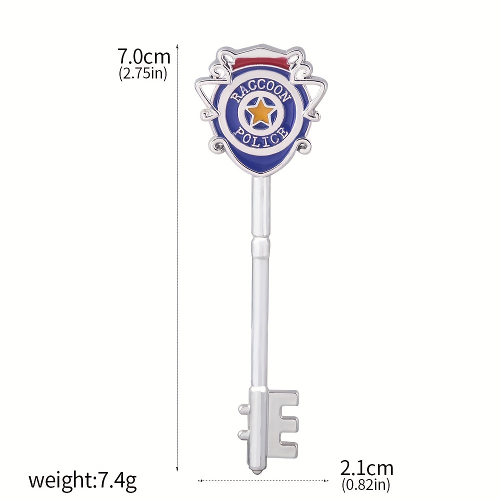 E-shop Spiel Merchandise Polizeistation Schlüsselanhänger, Sammlerstück Modell Deko Geschenk