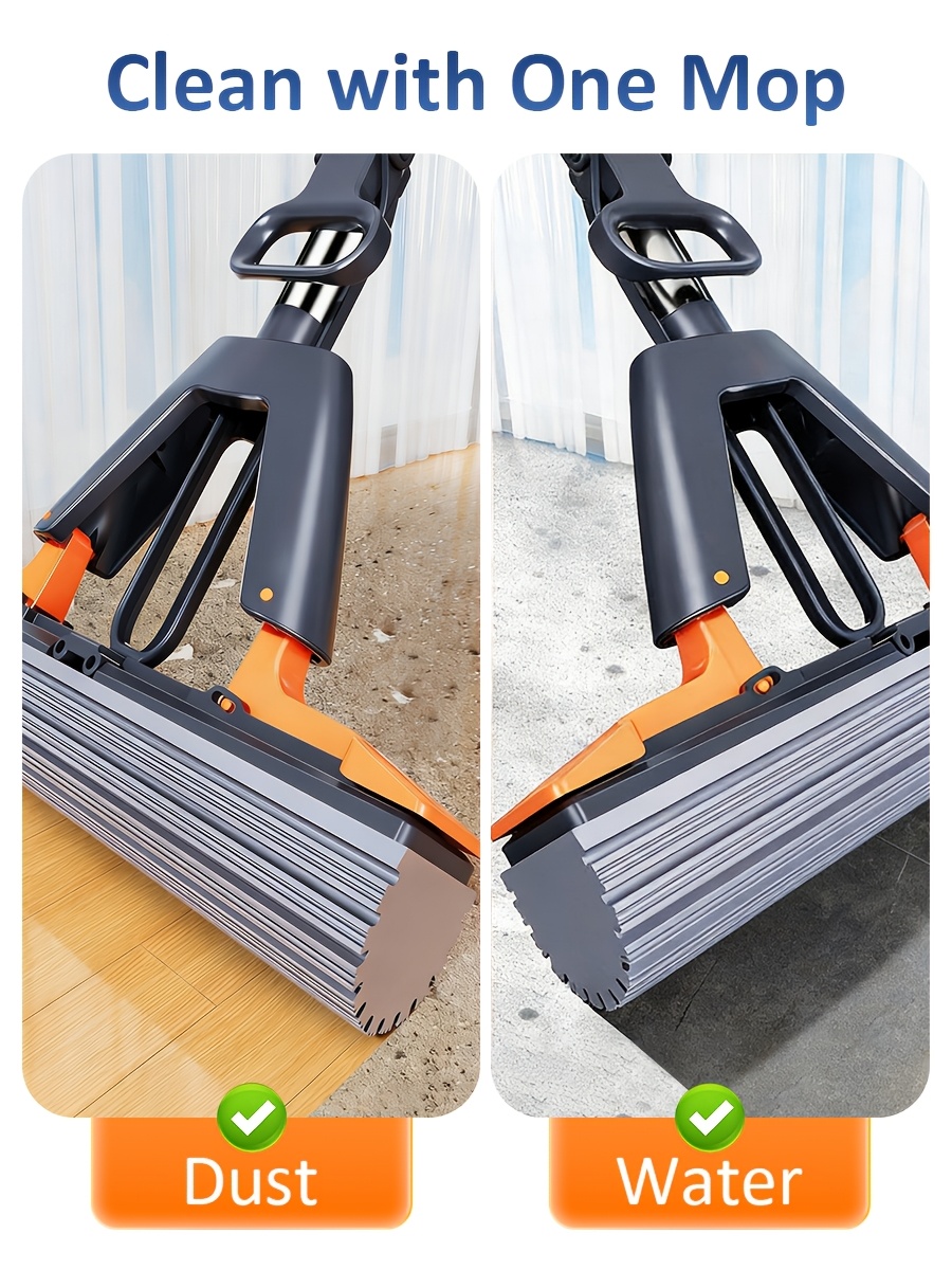   sponge mop self wringing design super absorbent wet dry use no water   fast drying ideal for kitchen bathroom tiles wood floors   Product details 5