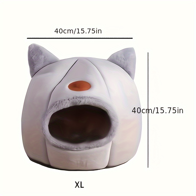 Plüsch Haustierbett Donut-Design – Weiches Fell, Rund/oval, 60 Cm, Für Katzen & Kleine Hunde (braun)