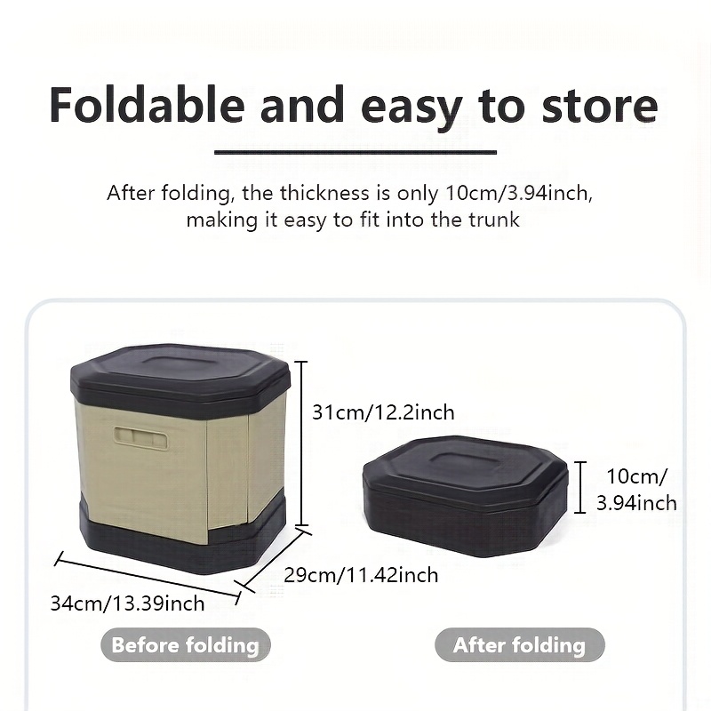 Multi-Functional Portable RV Toilet & Folding Trash Can for Camping