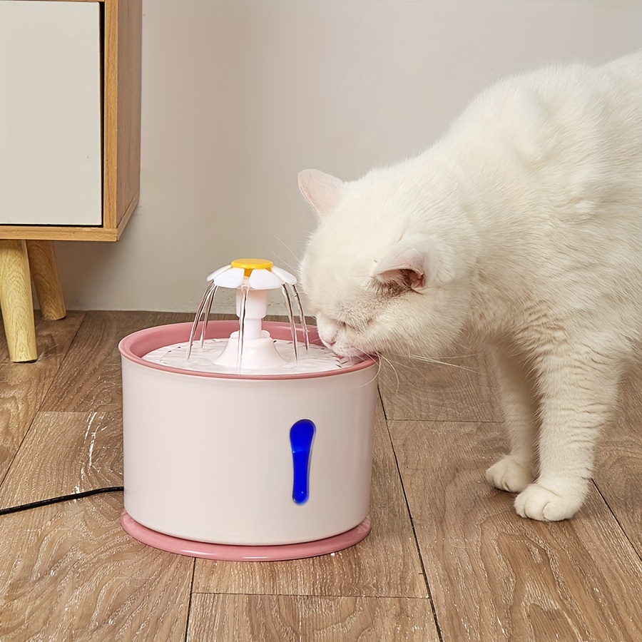 

1pc Smart Cat Water Fountain - Automatic Circulation, Purification, Filtration, And Usb Powered - Healthy And Fresh Drinking Water Dispenser For Cats