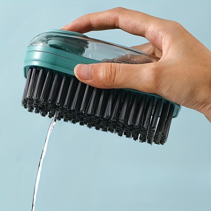 1pc Cepillo de Limpieza Líquido Multifuncional, Herramienta de Limpieza con Pelo Suave para Ropa, Sombreros y Zapatos, Adición Automática de Líquido para la Limpieza, Cepillo de Lavandería
