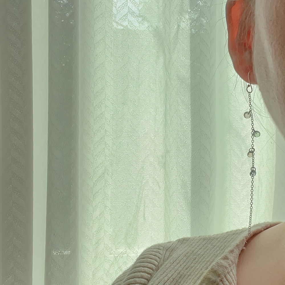 925 Silver Tassel Earrings with Resin Dangles - Nautical Style