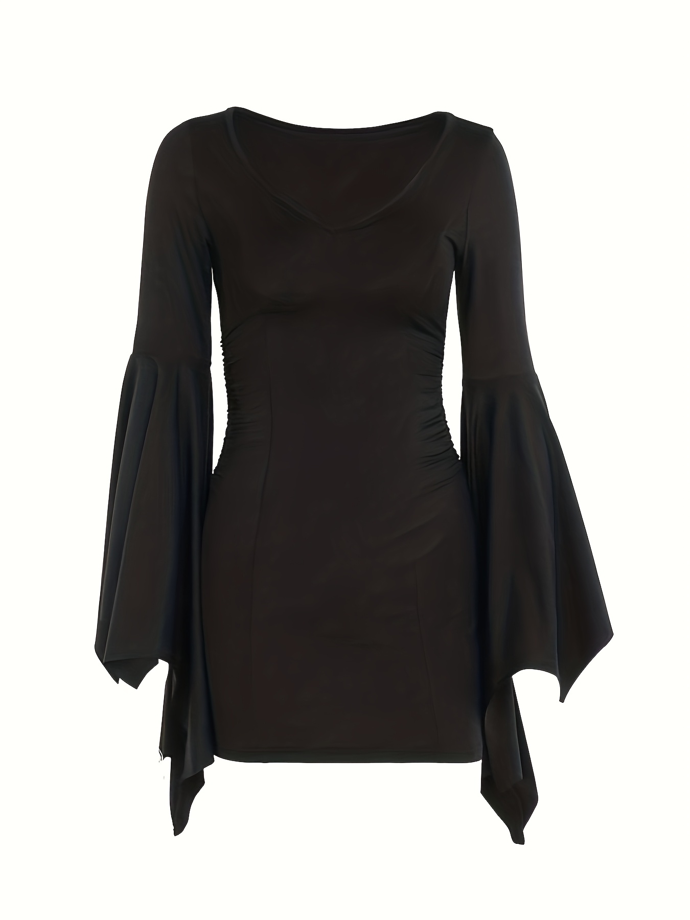 knee length dresses for ladies Batwing Dress (Black) – Clay x Cay main image 0
