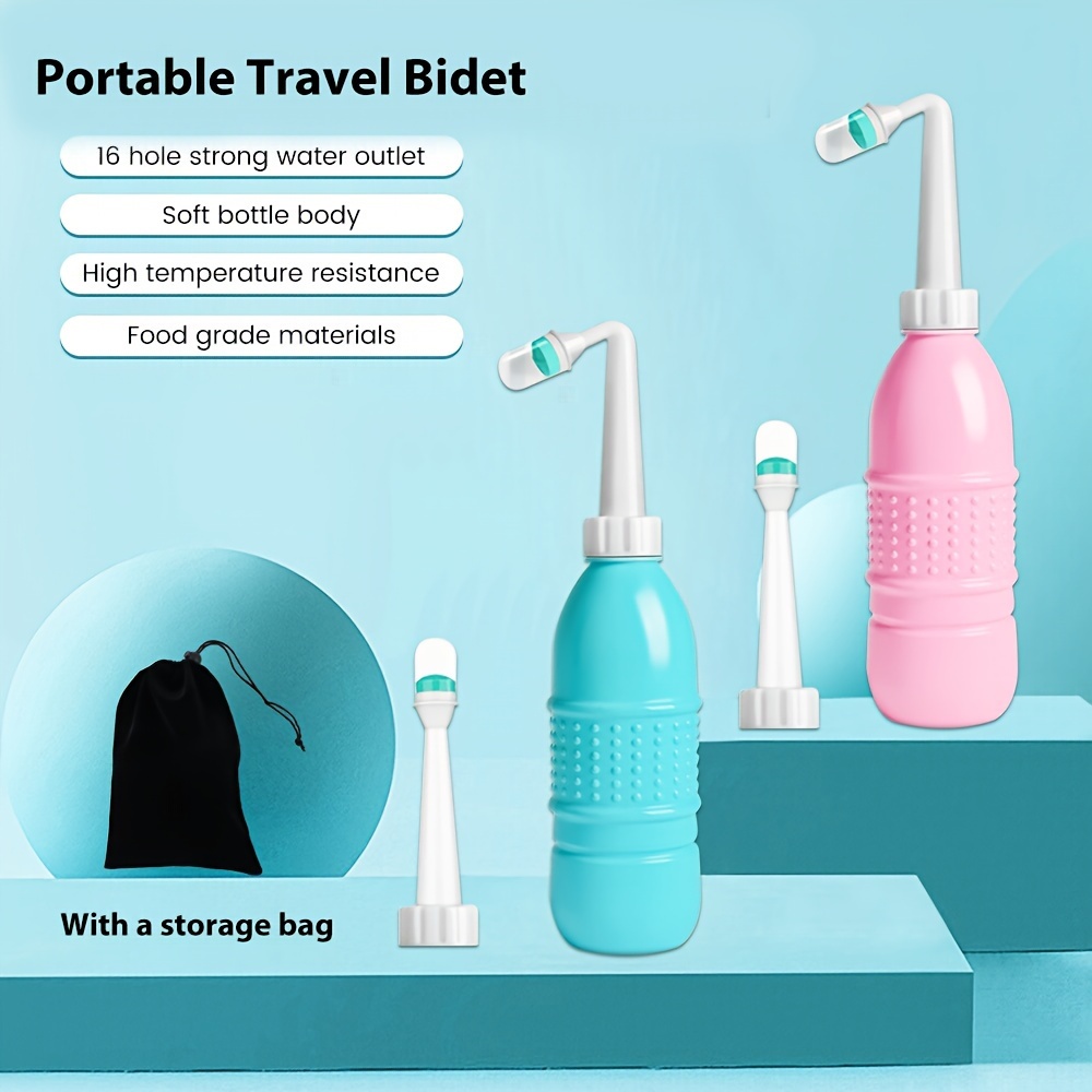 

Suolaer Portable Travel Bidet - Fragrance-free, Solid Form, No Power Needed - Ideal For Body & Private Parts Washing, Includes Storage Bag For Women