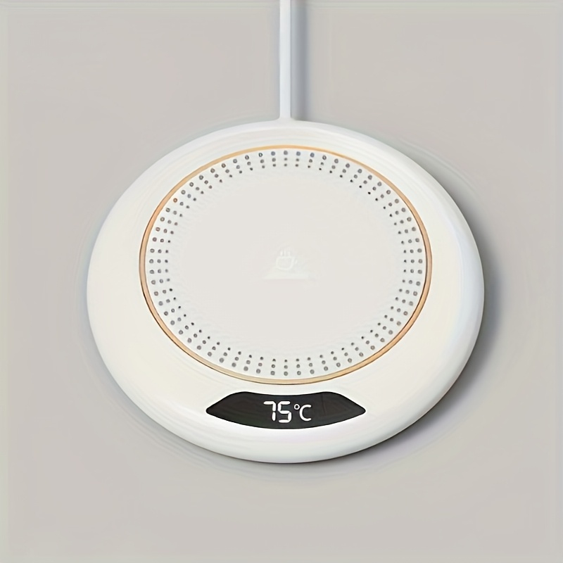 Smart Electric Coffee Cup Warmer Suitable for coffee, tea, and beverages. 3-level adjustable heating pad with USB power supply, precise control, automatic shut-off timer of 8 hours, compatible with travel mugs, ideal for home and office use