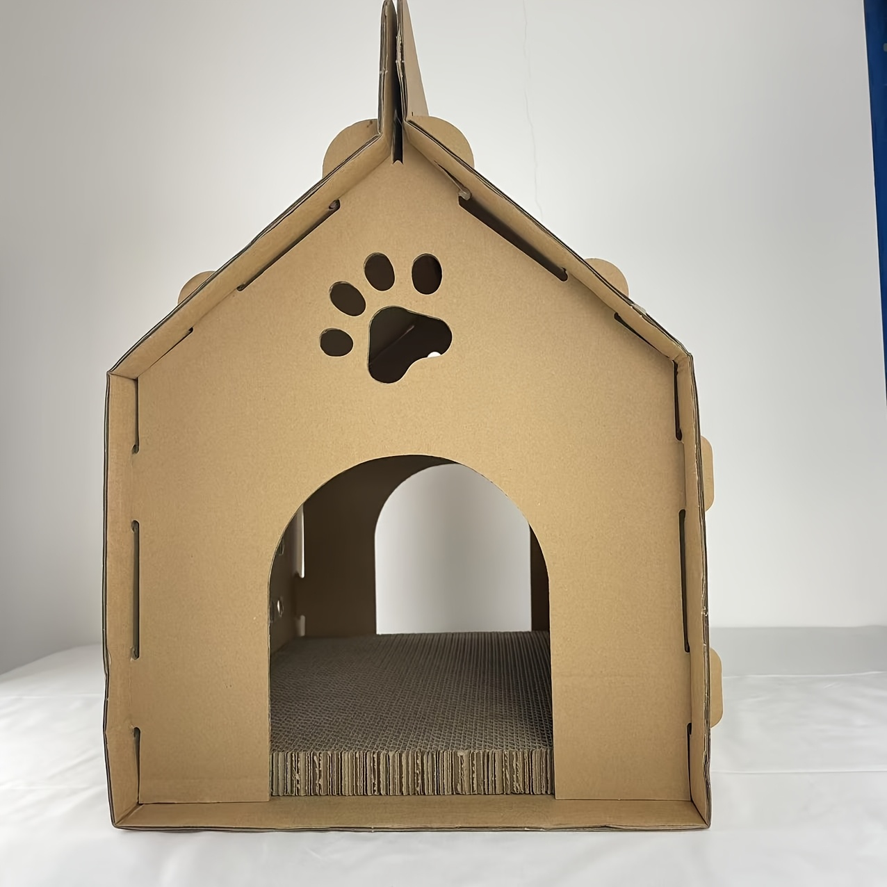 durable cardboard cat house scratching pad bed Temu United Kingdom