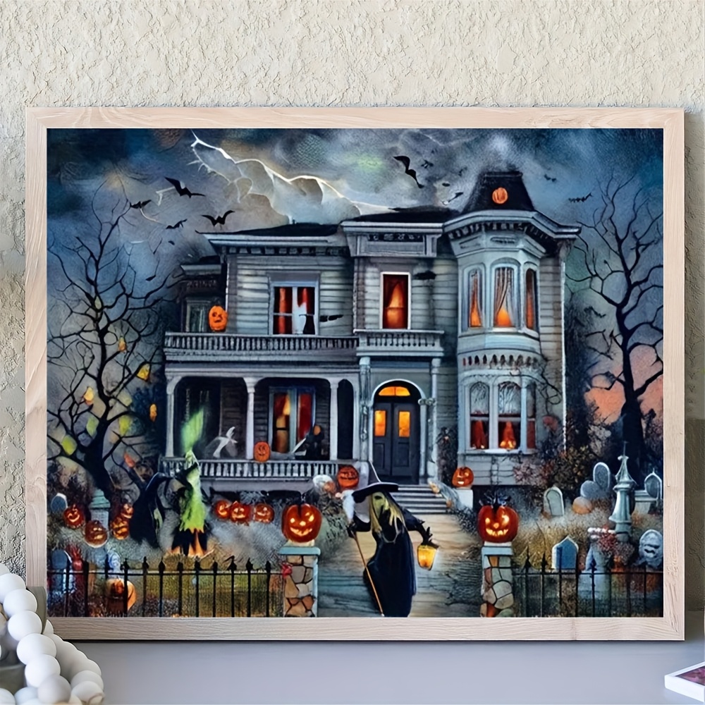 

Halloween Castle Series 5d Art, 2025 Latest , Diy Art , Art Home Decoration, Adult Beginner Diamond Art