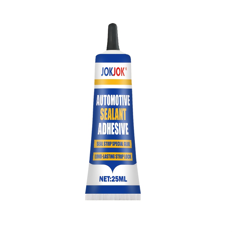 TEMU Black Sealing Strip Sealant And Adhesive | Rubber Care, Weatherproof, High-temperature Resistant, Suitable For Loose Automobile Rubber Strips