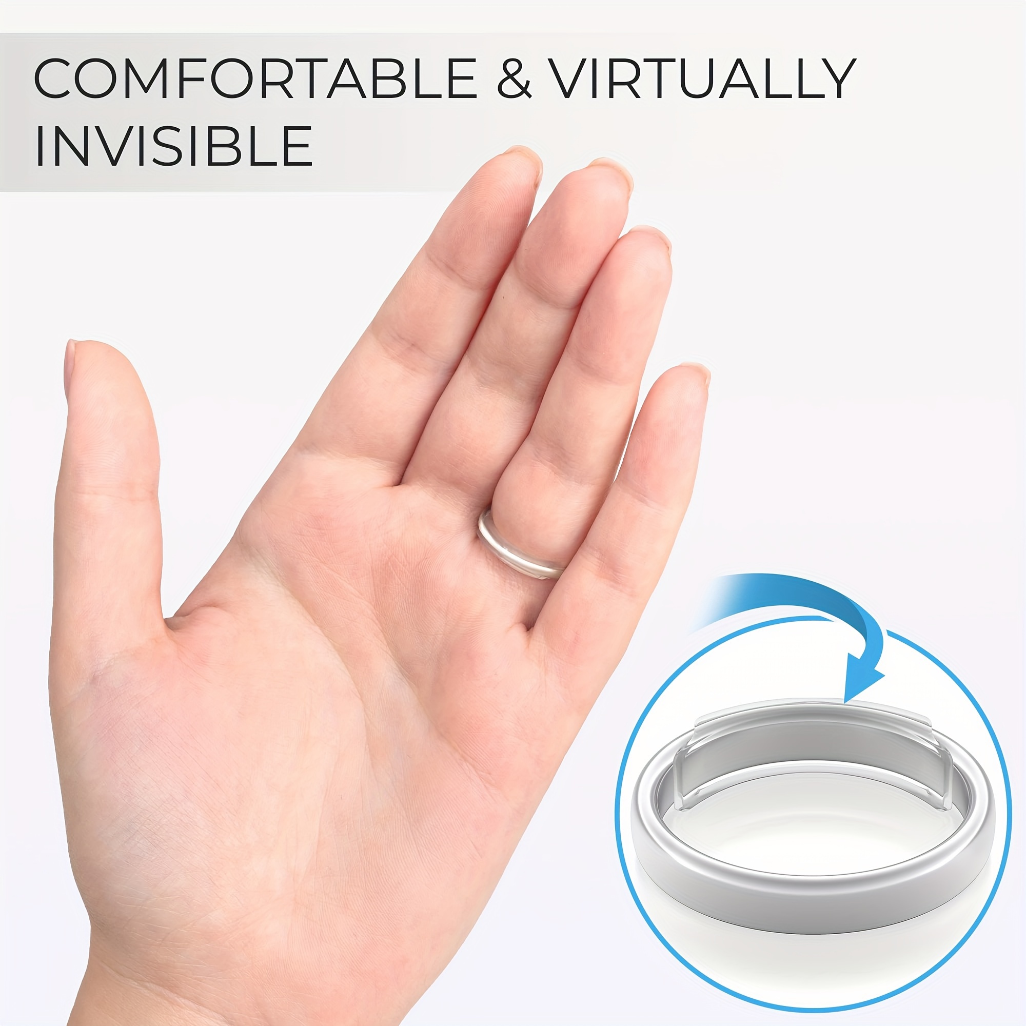 8pcs Adjustable Ring Sizer Set for Loose Rings